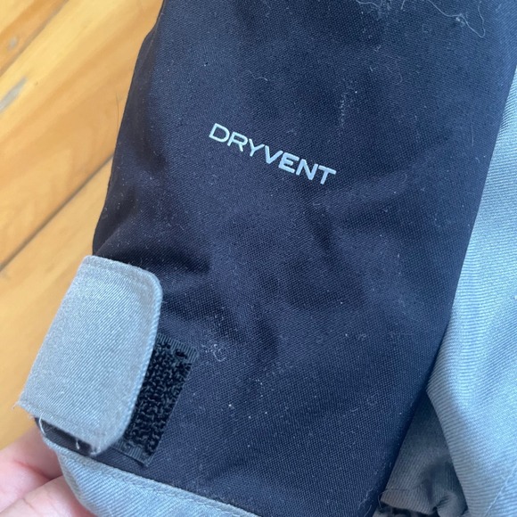 The North Face Mens Ski Snowboard Dryvent Jacket Hooded Black Gray Size Small - Picture 8 of 8